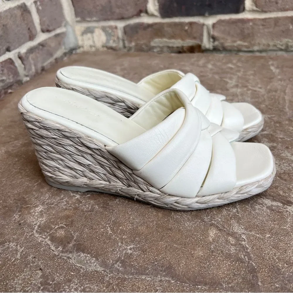 Vince Gillian Mule Sandal White Sz 7.5